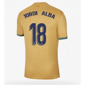 Herren Fußballbekleidung Barcelona Jordi Alba #18 Auswärtstrikot 2022-23 Kurzarm